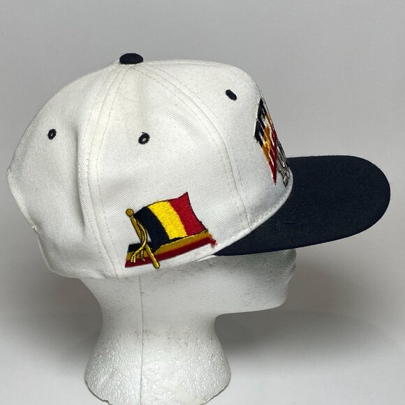 Vintage Belgium 1994 Futbol Soccer Snapback Hat Cap Wool Blend World Cup - Picture 5 of 7